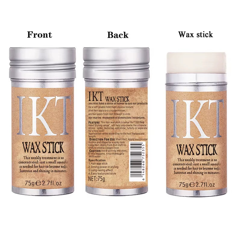 Hair Wax Stick for Wig Professional Hair Wax Stick Gel Cream Non-Greasy Style Hair Wax Stick for Men Women Broken Hair Artifact