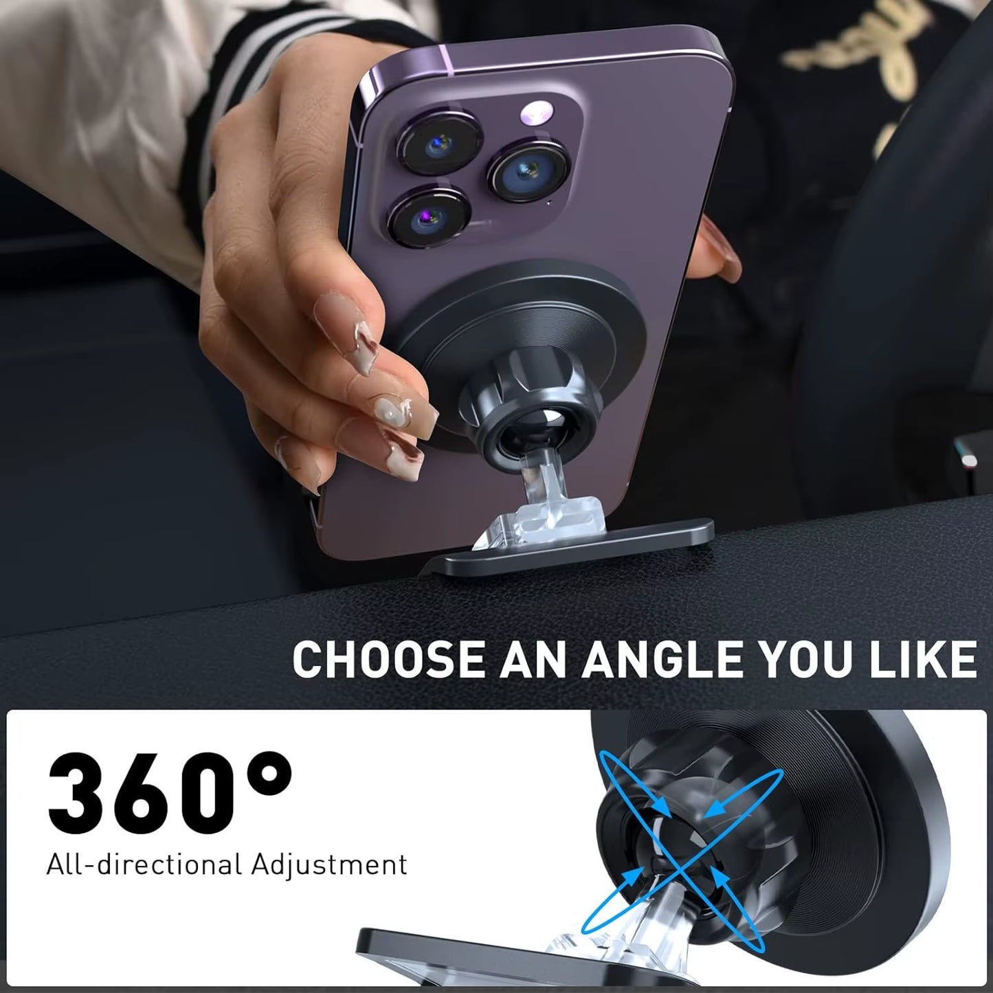 Car Phone Holder for Tesla Model3 Y Center Console Air Outlet Adjustable Magnetic Car Phone Support Frame Accessories