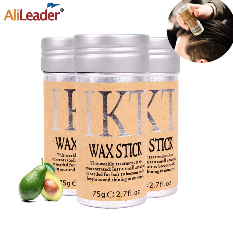 Hair Wax Stick for Wig Professional Hair Wax Stick Gel Cream Non-Greasy Style Hair Wax Stick for Men Women Broken Hair Artifact
