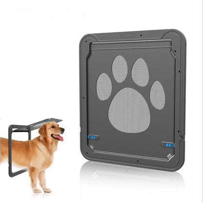 Pet Cat Door New Safe Lockable Magnetic Screen Outdoor Dogs Cats Window House Enter Freely Fashion Pretty Garden Easy Install