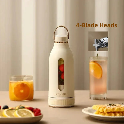 New Electric Blender Juicer USB Fast Rechargeable Mixer Fresh Fruit Grinder Portable Multifunction Cup Shakes Smoothie Maker