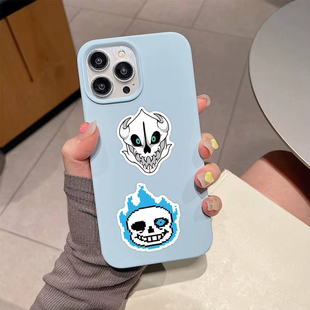 55Pcs Undertale Stickers DIY Stickers Scrapbooking Phone Luggage Skateboard Waterproof Graffiti Decals
