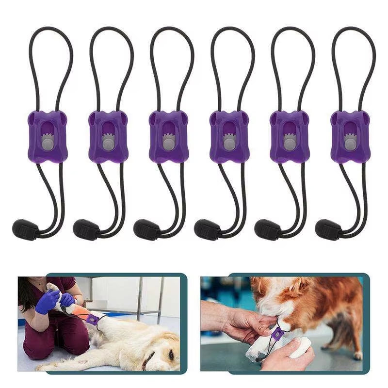 5Pcs Pet Tourniquet Animals First Aid Quick Release Emergency Buckle Elastic Bandage Hemostatic Control Bandages