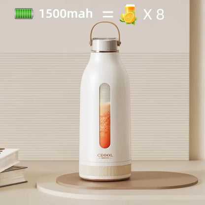New Electric Blender Juicer USB Fast Rechargeable Mixer Fresh Fruit Grinder Portable Multifunction Cup Shakes Smoothie Maker