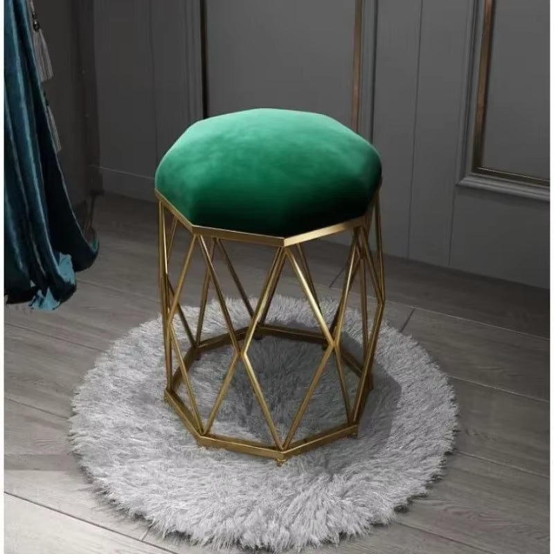 Modern Simple Dressing Stool Subnet Red Makeup Stool Light Luxury Nail Scrubbing Chair Bedroom Nordic Girl Dining Stool