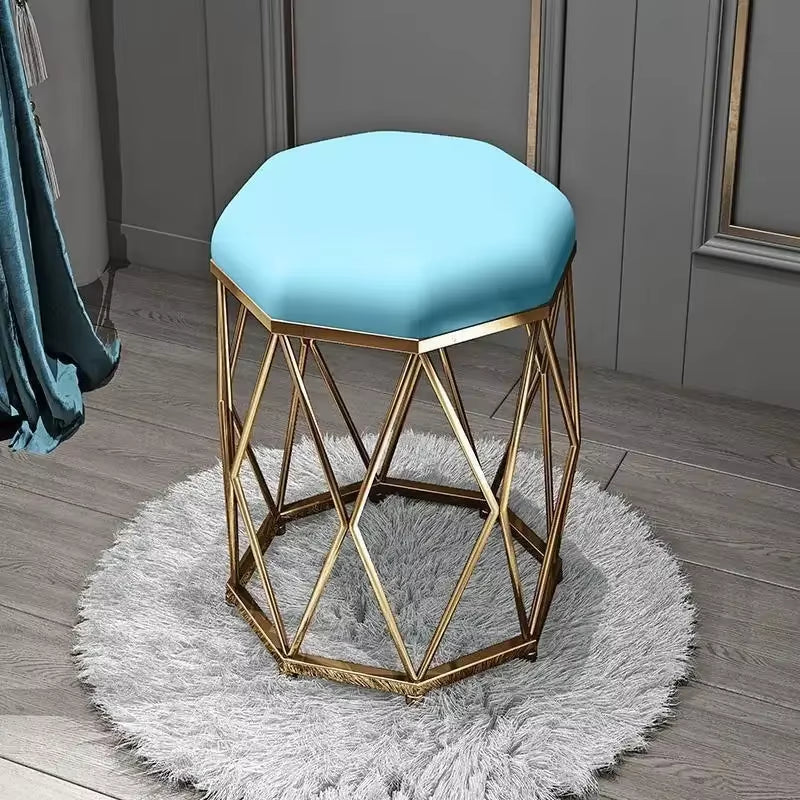 Modern Simple Dressing Stool Subnet Red Makeup Stool Light Luxury Nail Scrubbing Chair Bedroom Nordic Girl Dining Stool
