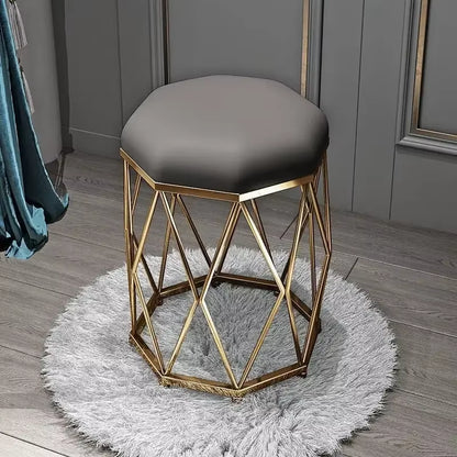 Modern Simple Dressing Stool Subnet Red Makeup Stool Light Luxury Nail Scrubbing Chair Bedroom Nordic Girl Dining Stool
