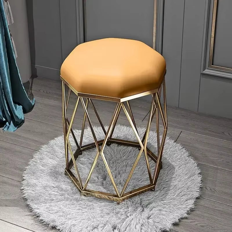 Modern Simple Dressing Stool Subnet Red Makeup Stool Light Luxury Nail Scrubbing Chair Bedroom Nordic Girl Dining Stool