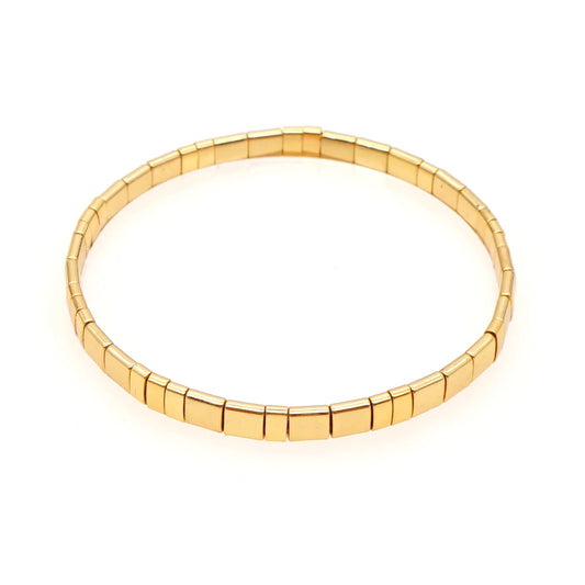Tila Bracelets for Women Men Couple Jewelry Gift Classic Jewellery Gold Color Beaded Pulseras Stretch Bracelet Wholesale