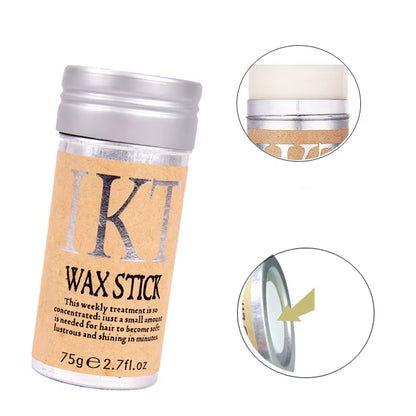 Hair Wax Stick for Wig Professional Hair Wax Stick Gel Cream Non-Greasy Style Hair Wax Stick for Men Women Broken Hair Artifact